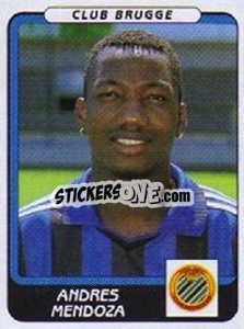 Sticker Andres Mendoza - Football Belgium 2001-2002 n. 103 - Panini