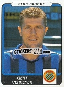 Sticker Gert Verheyen - Football Belgium 2001-2002 - Panini