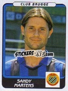 Cromo Sandy Martens - Football Belgium 2001-2002 n. 105 - Panini