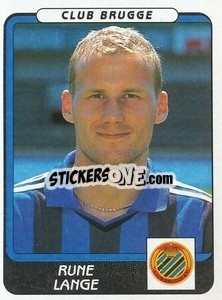 Sticker Rune Lange - Football Belgium 2001-2002 n. 106 - Panini