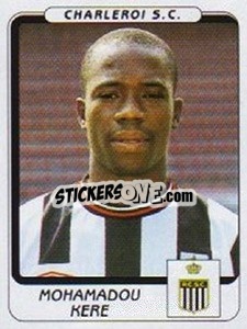 Sticker Mohamadou Kere - Football Belgium 2001-2002 n. 113 - Panini