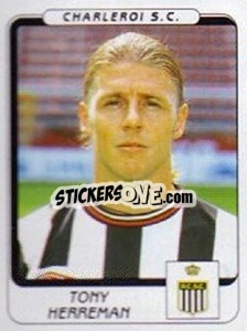 Sticker Tony Herreman - Football Belgium 2001-2002 n. 115 - Panini