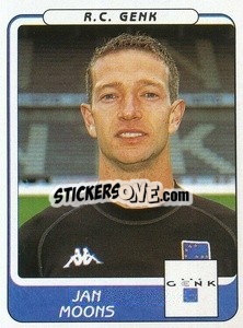 Sticker Jan Moons - Football Belgium 2001-2002 n. 130 - Panini