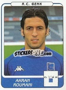 Sticker Akran Roumani - Football Belgium 2001-2002 n. 134 - Panini