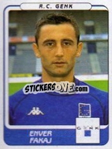 Sticker Enver Fanaj - Football Belgium 2001-2002 n. 135 - Panini