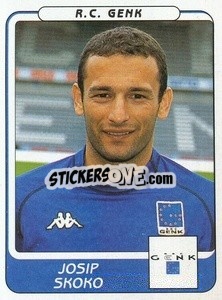 Sticker Josip Skoko - Football Belgium 2001-2002 n. 137 - Panini