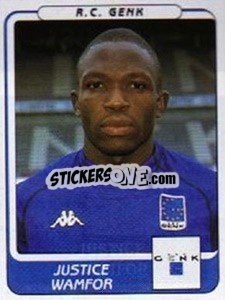 Cromo Justice Wamfor - Football Belgium 2001-2002 n. 139 - Panini