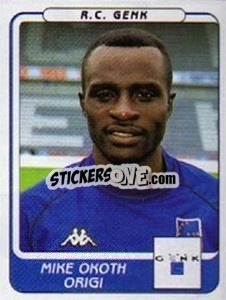 Sticker Mike Okoth Origi - Football Belgium 2001-2002 n. 144 - Panini
