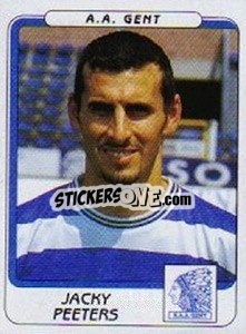Sticker Jacky Peeters - Football Belgium 2001-2002 n. 151 - Panini