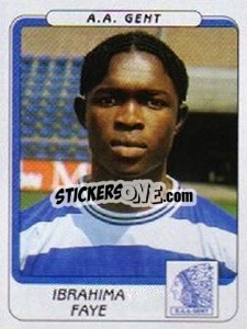 Sticker Ibrahima Faye - Football Belgium 2001-2002 n. 156 - Panini