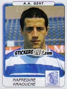 Sticker Nafredine Kraouche - Football Belgium 2001-2002 n. 157 - Panini