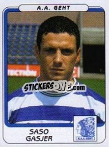 Sticker Saso Gasjer - Football Belgium 2001-2002 n. 161 - Panini