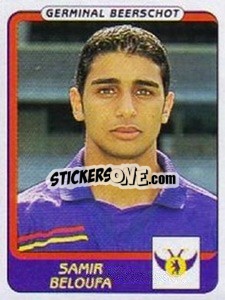 Sticker Samir Beloufa - Football Belgium 2001-2002 n. 172 - Panini
