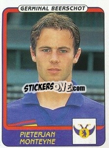 Cromo Pieterjan Monteyne - Football Belgium 2001-2002 n. 174 - Panini