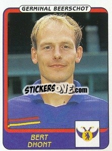 Sticker Bert Dhont - Football Belgium 2001-2002 n. 175 - Panini