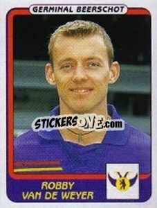 Sticker Robby van de Weyer - Football Belgium 2001-2002 n. 184 - Panini