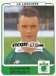 Sticker Alexandre Bryssinck - Football Belgium 2001-2002 n. 195 - Panini