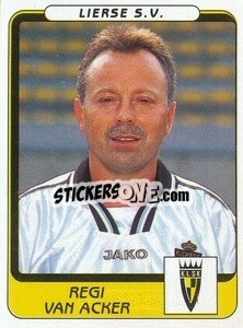 Sticker Regi van Acker - Football Belgium 2001-2002 n. 208 - Panini