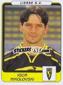 Cromo Igor Nikolovski - Football Belgium 2001-2002 n. 213 - Panini
