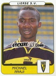 Sticker Michael Nnaji - Football Belgium 2001-2002 n. 215 - Panini