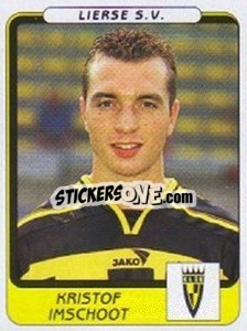Sticker Kristof Imschoot - Football Belgium 2001-2002 n. 217 - Panini