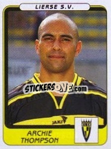 Figurina Archie Thompson - Football Belgium 2001-2002 - Panini