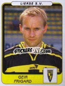 Figurina Geia Frigard - Football Belgium 2001-2002 n. 226 - Panini