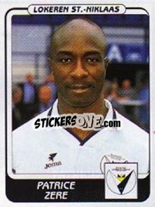 Figurina Patrice Zere - Football Belgium 2001-2002 n. 237 - Panini