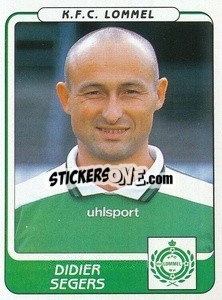 Sticker Didier Segers - Football Belgium 2001-2002 n. 255 - Panini