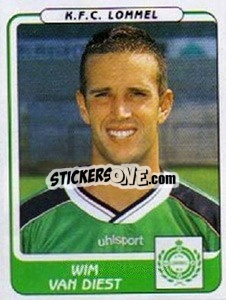 Sticker Wim van Diest - Football Belgium 2001-2002 n. 256 - Panini