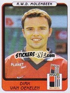 Sticker Dirk van Oekelen - Football Belgium 2001-2002 - Panini