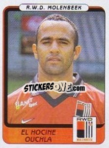 Sticker El Hocine Ouchla - Football Belgium 2001-2002 - Panini