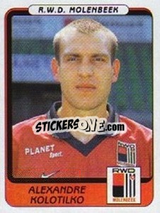Sticker Alexandre Kolotilko - Football Belgium 2001-2002 n. 285 - Panini