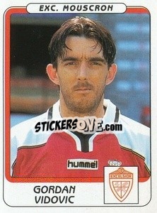 Sticker Gordan Vidovic - Football Belgium 2001-2002 n. 294 - Panini