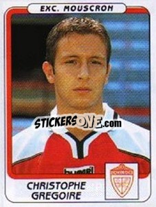 Sticker Christophe Gregoire - Football Belgium 2001-2002 n. 301 - Panini