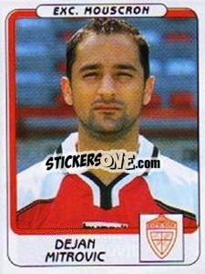 Sticker Dejan Mitrovic - Football Belgium 2001-2002 - Panini
