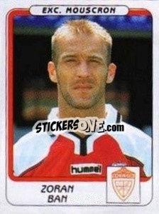 Sticker Zoran Ban - Football Belgium 2001-2002 n. 305 - Panini