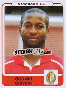 Figurina Godwin Okpara - Football Belgium 2001-2002 n. 312 - Panini