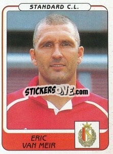 Sticker Eric van Meir - Football Belgium 2001-2002 n. 313 - Panini