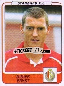 Sticker Didier Ernst - Football Belgium 2001-2002 n. 317 - Panini