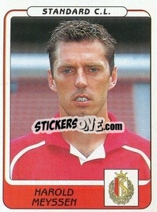 Sticker Harold Meyssen - Football Belgium 2001-2002 n. 322 - Panini