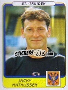 Sticker Jacky Mathussen - Football Belgium 2001-2002 n. 328 - Panini