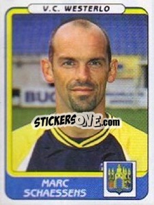 Sticker Marc Schaessens - Football Belgium 2001-2002 n. 351 - Panini