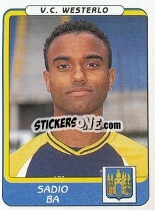 Sticker Sadio Ba - Football Belgium 2001-2002 n. 354 - Panini