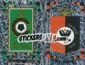 Sticker Badge Cercle Brugge / Badge S.K. Deinze - Football Belgium 2001-2002 n. 367 - Panini