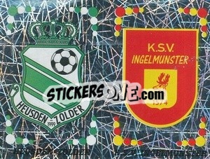 Sticker Badge Heusden-Zolder / Badge K.S.V. Ingelmunster - Football Belgium 2001-2002 n. 376 - Panini