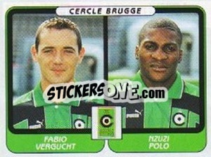 Figurina Fabio Vergucht / Nzuzi Polo - Football Belgium 2001-2002 n. 399 - Panini