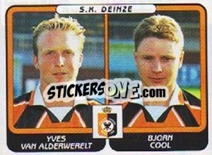 Sticker Yves van Alderwerelt / Bjorn Cool - Football Belgium 2001-2002 n. 402 - Panini