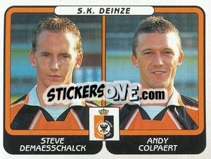 Sticker Steve Demaesschalck / Andy Colpaert - Football Belgium 2001-2002 n. 403 - Panini