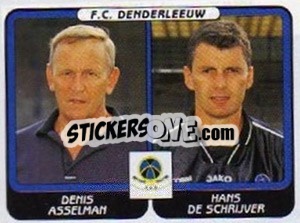 Figurina Denis Asselman / Hans de Schrijver - Football Belgium 2001-2002 - Panini